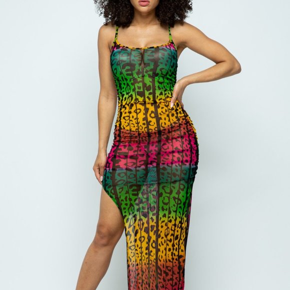 Rouched Cami Maxi Dress - Picture 1 of 14